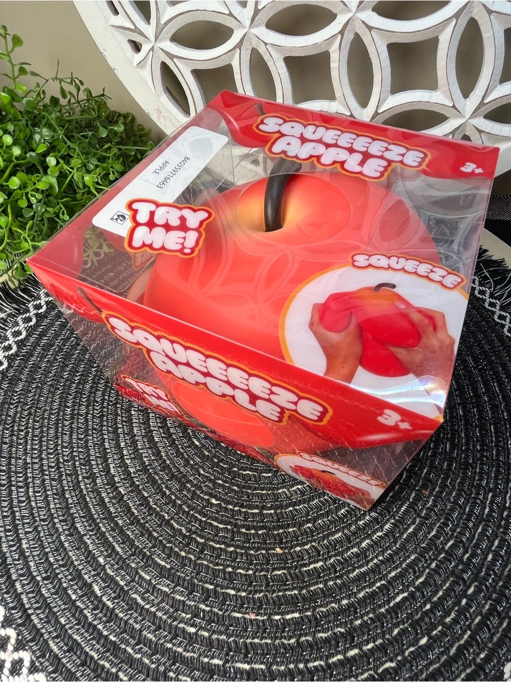Sunny Days Squeeze Apple Squishy Jumbo Sensory/Stress Relief Toy NIB